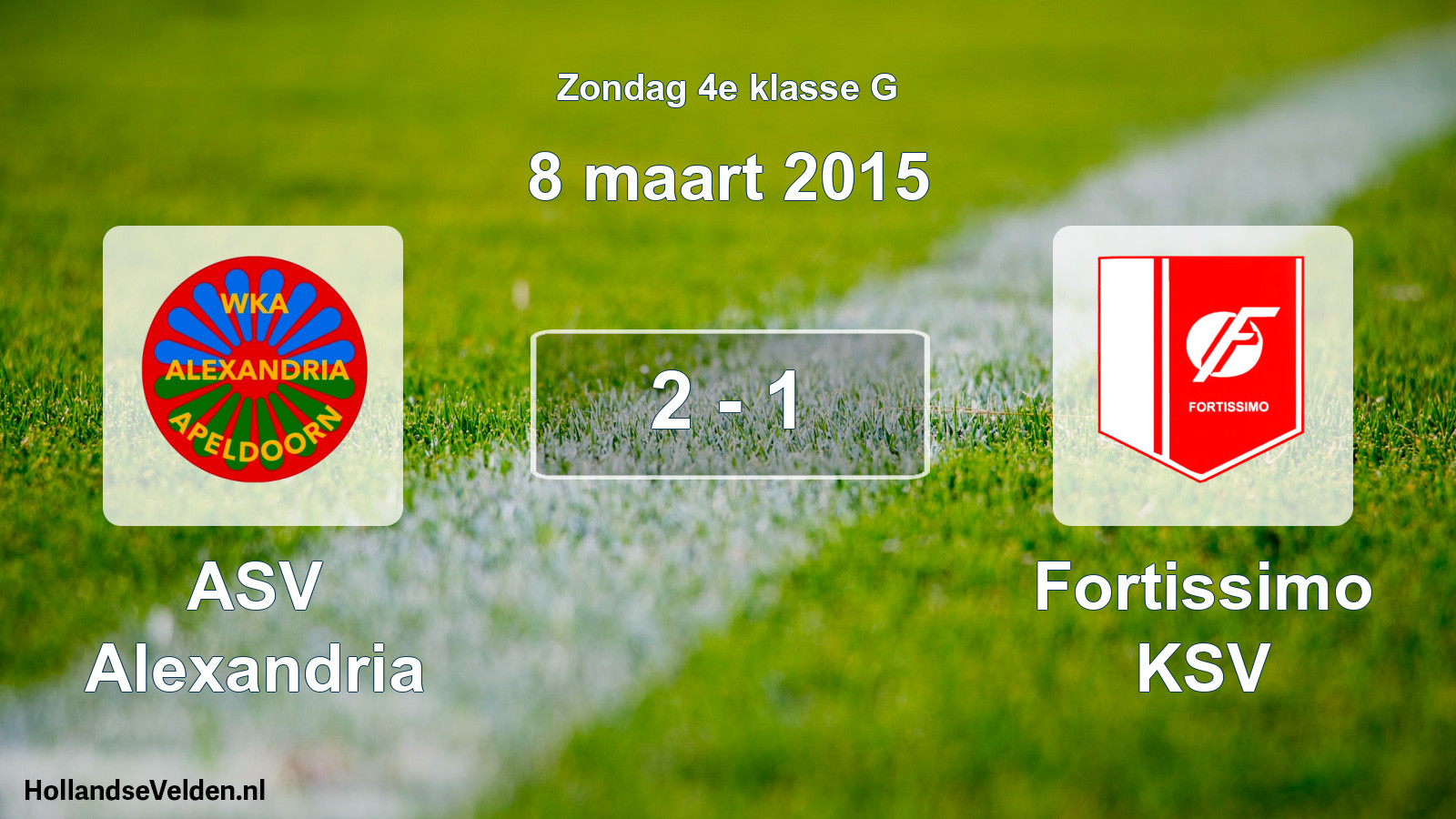 Total number of matches played: ASV Alexandria - Fortissimo KSV 2 - 1 (8 March 2015)