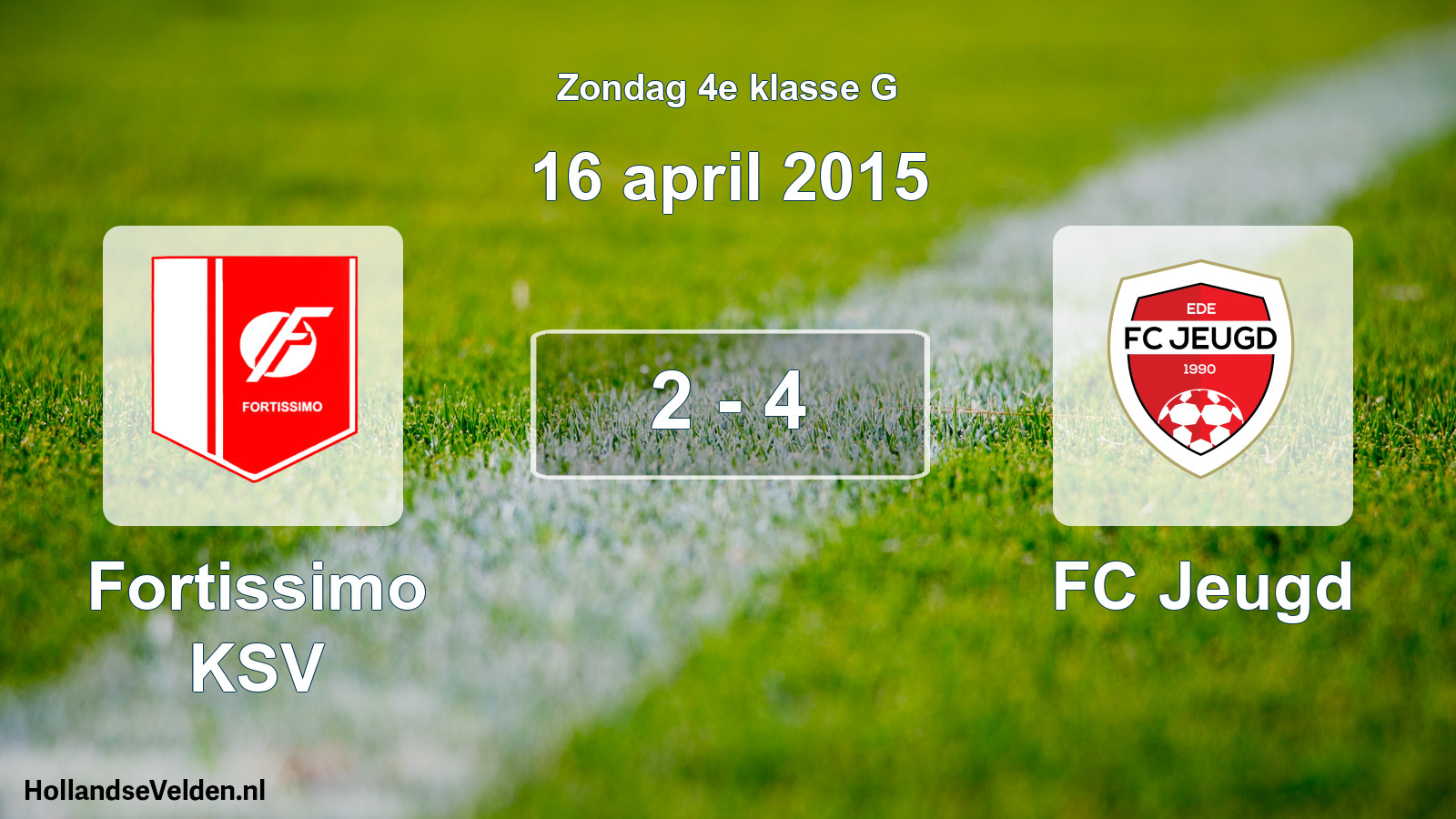Total number of matches played: Fortissimo KSV - FC Jeugd 2 - 4 (16 April 2015)