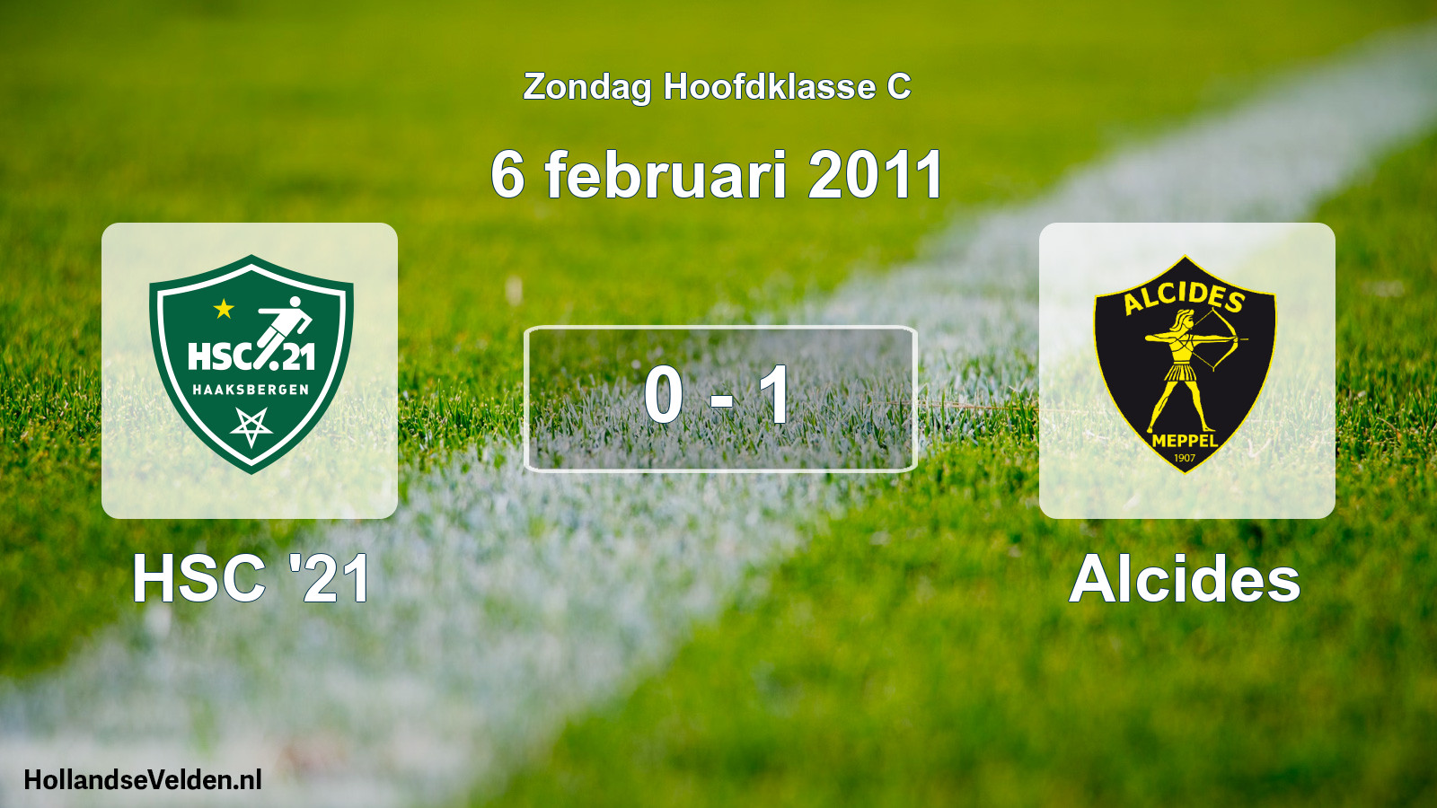 Total number of matches played: HSC '21 - Alcides 0 - 1 (6 February 2011)