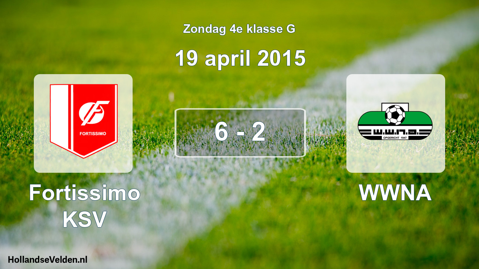 Total number of matches played: Fortissimo KSV - WWNA 6 - 2 (19 April 2015)