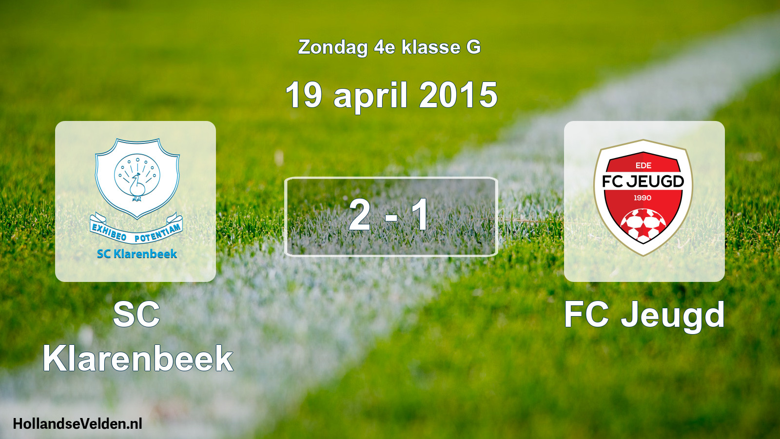 Total number of matches played: SC Klarenbeek - FC Jeugd 2 - 1 (19 April 2015)
