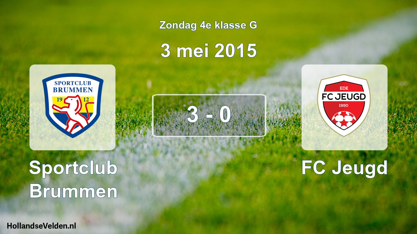 Total number of matches played: Sportclub Brummen - FC Jeugd 3 - 0 (3 May 2015)