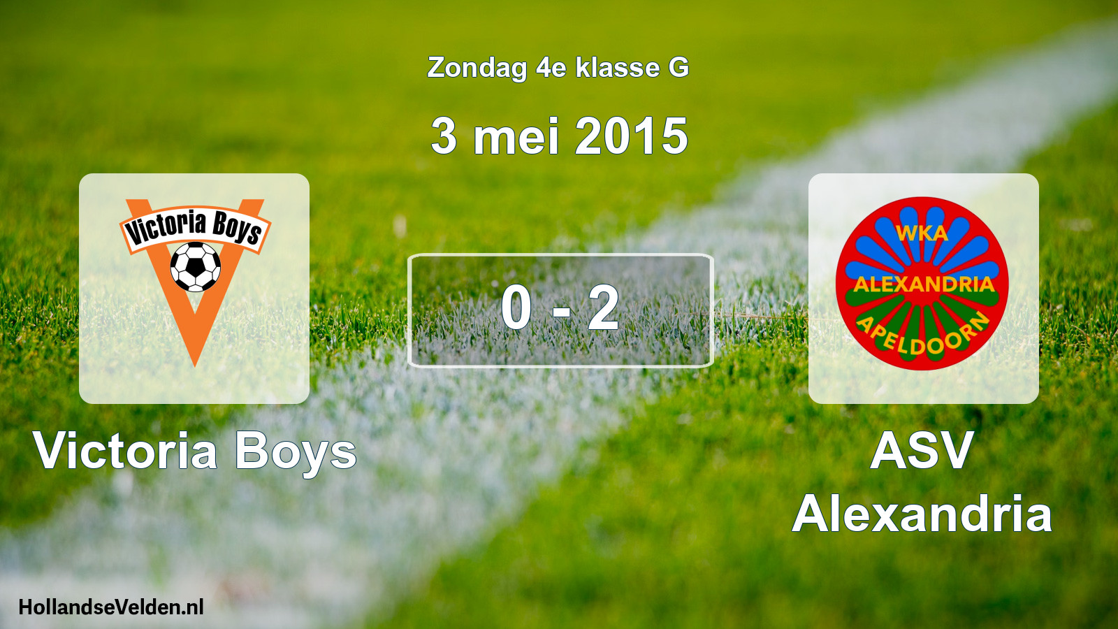 Total number of matches played: Victoria Boys - ASV Alexandria 0 - 2 (3 May 2015)