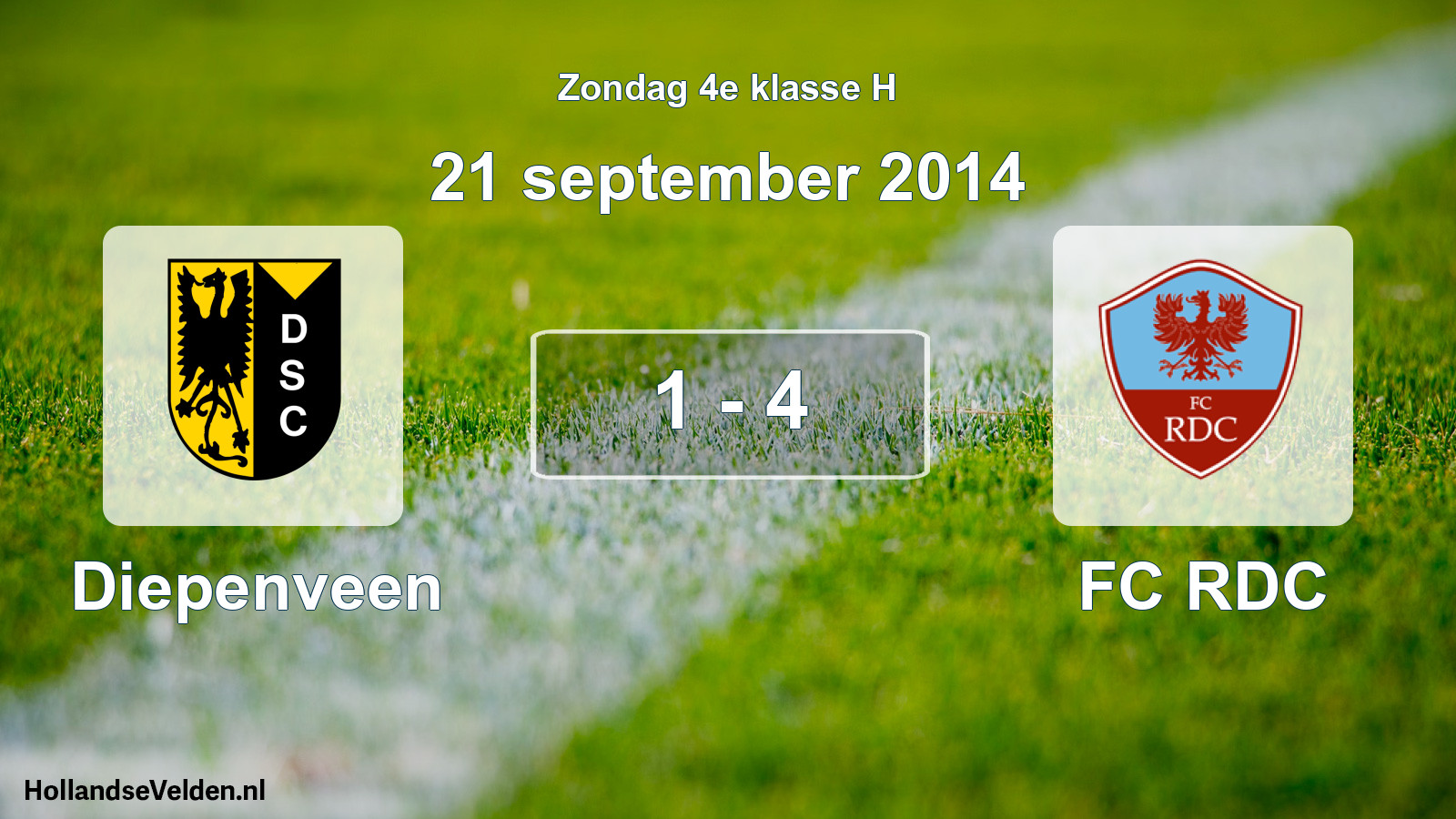 Total number of matches played: Diepenveen - FC RDC 1 - 4 (21 September 2014)