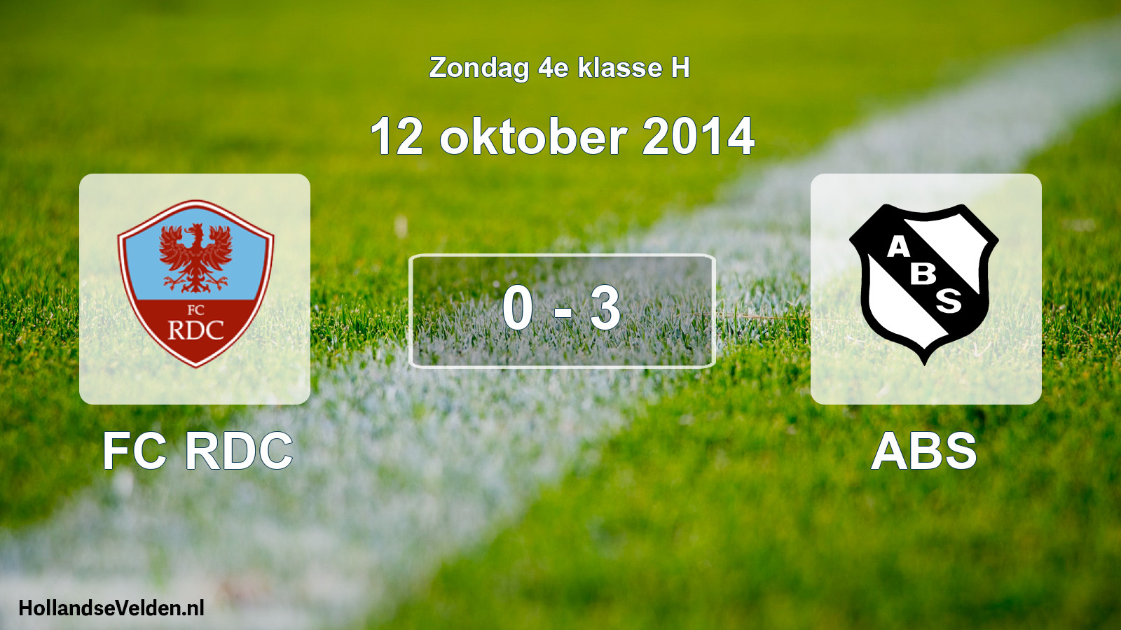 Total number of matches played: FC RDC - ABS 0 - 3 (12 October 2014)