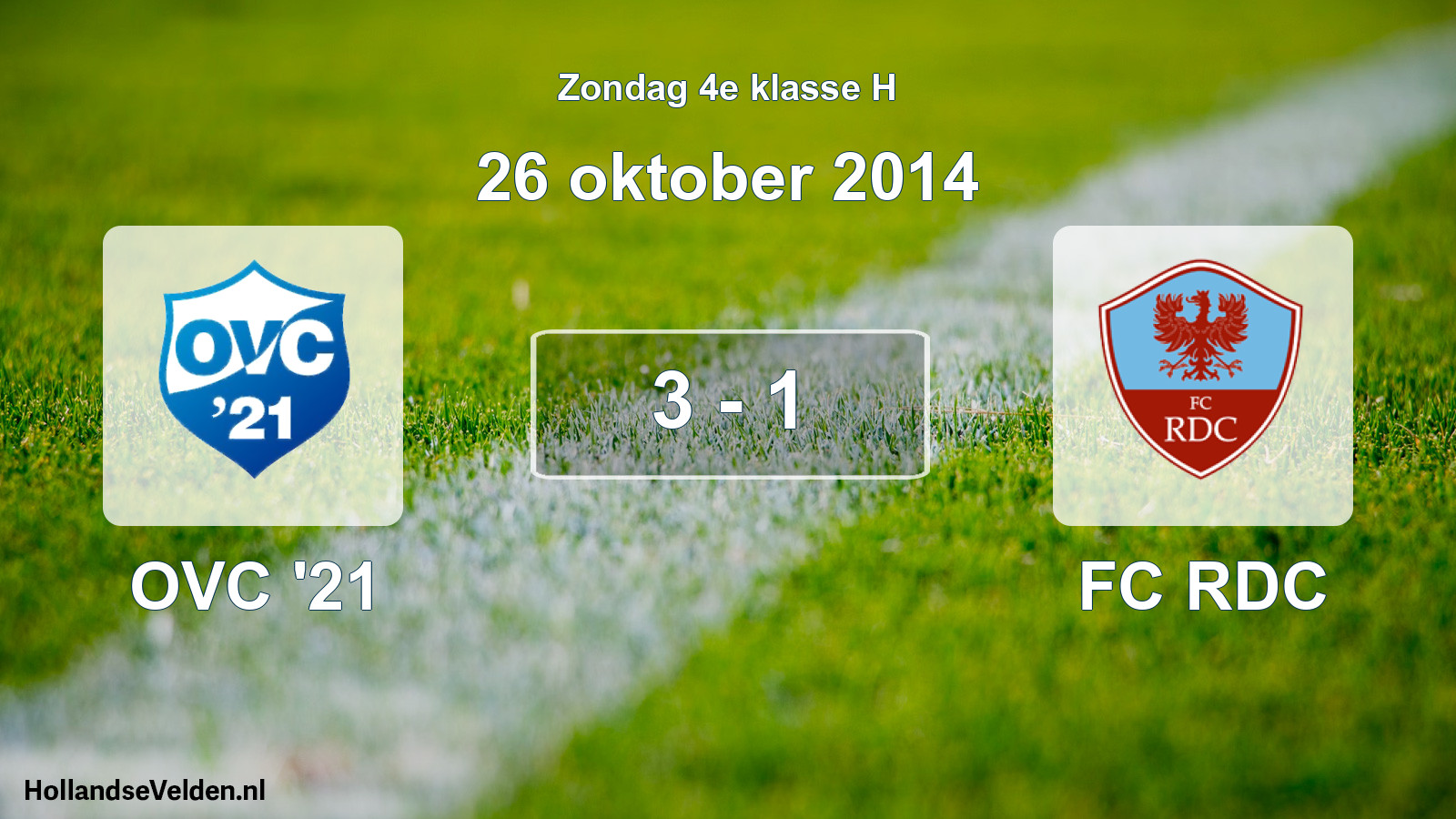 Total number of matches played: OVC '21 - FC RDC 3 - 1 (26 October 2014)