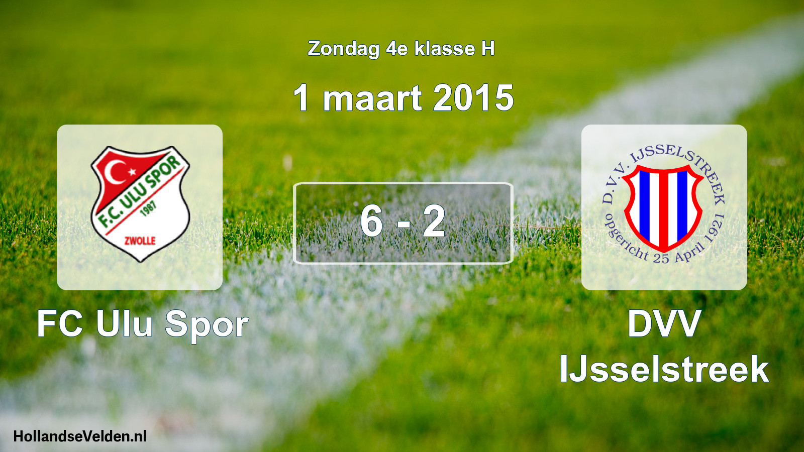 Total number of matches played: FC Ulu Spor - DVV IJsselstreek 6 - 2 (1 March 2015)