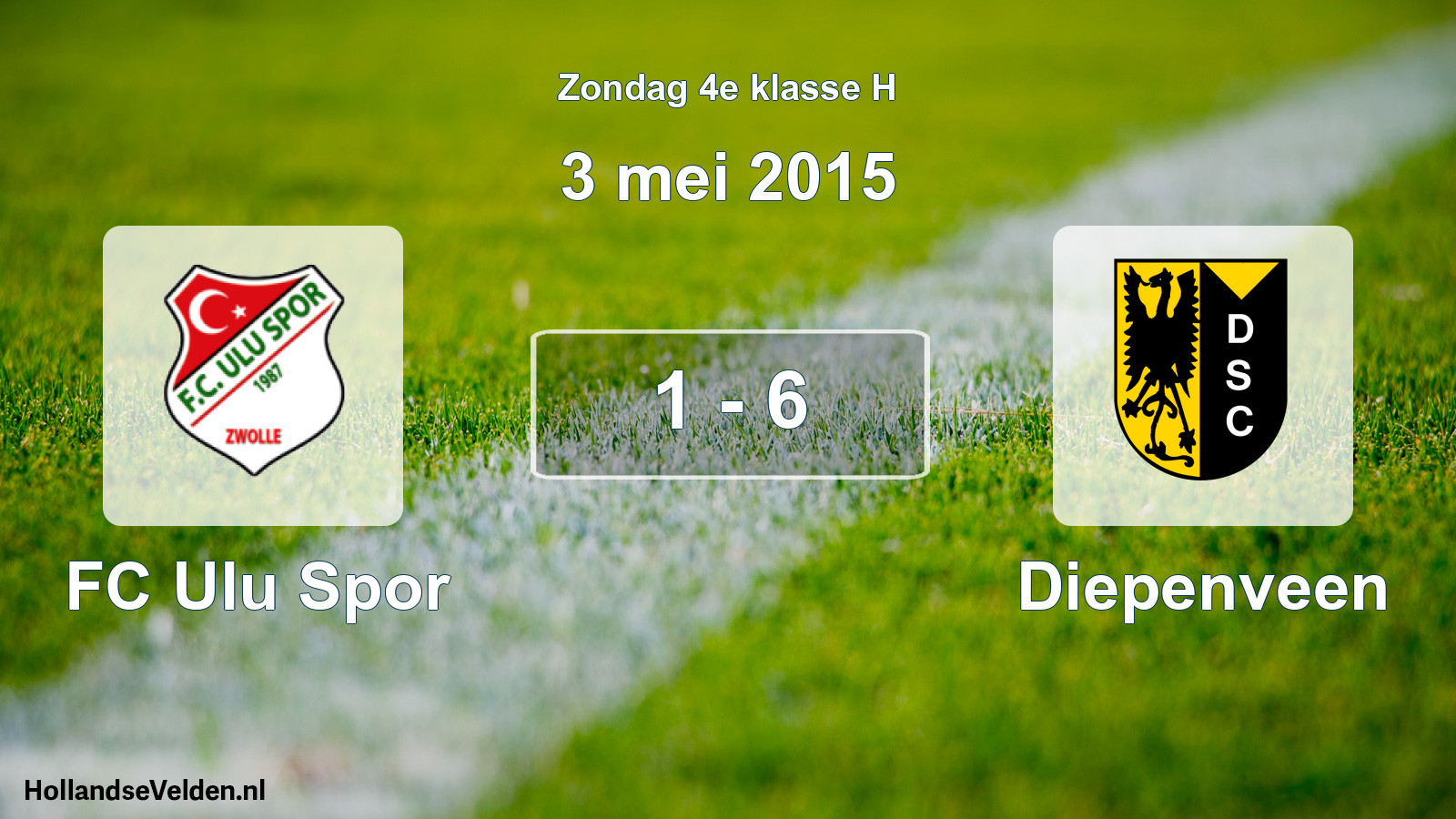 Total number of matches played: FC Ulu Spor - Diepenveen 1 - 6 (3 May 2015)