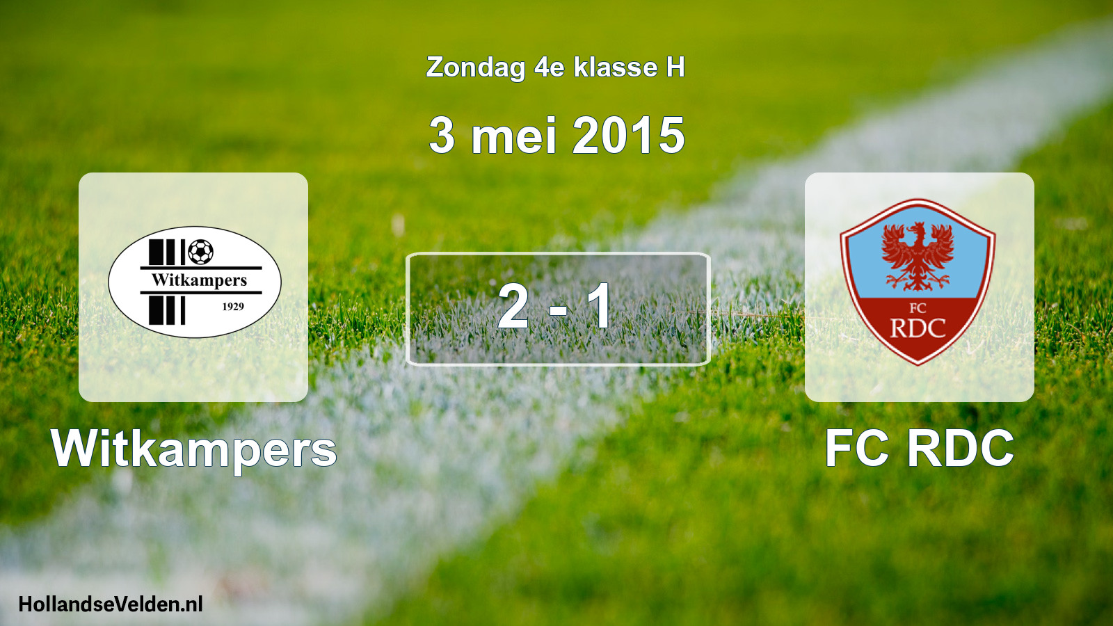 Total number of matches played: Witkampers - FC RDC 2 - 1 (3 May 2015)