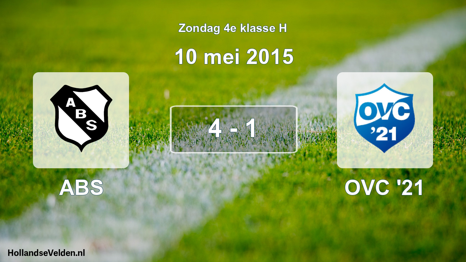 Total number of matches played: ABS - OVC '21 4 - 1 (10 May 2015)