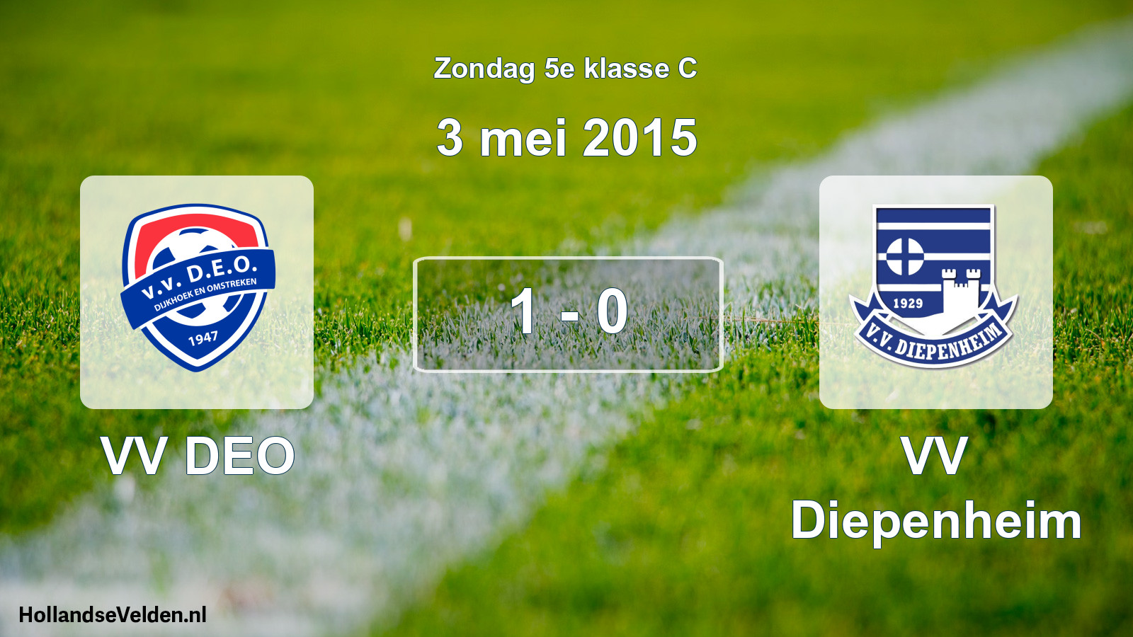 Total number of matches played: VV DEO - VV Diepenheim 1 - 0 (3 May 2015)