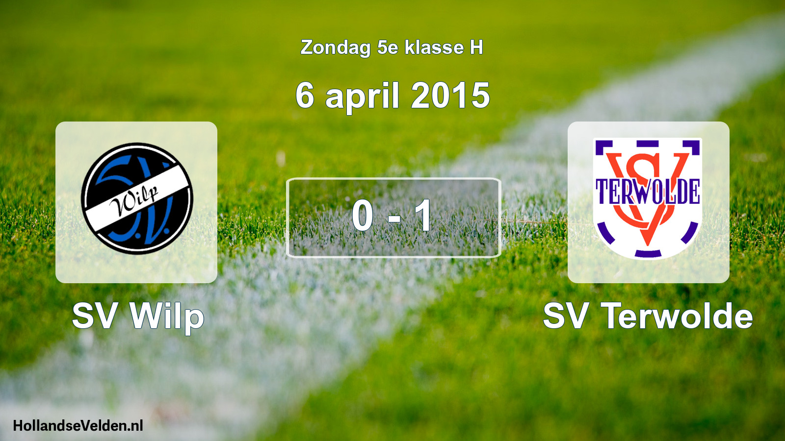 Total number of matches played: SV Wilp - SV Terwolde 0 - 1 (6 April 2015)