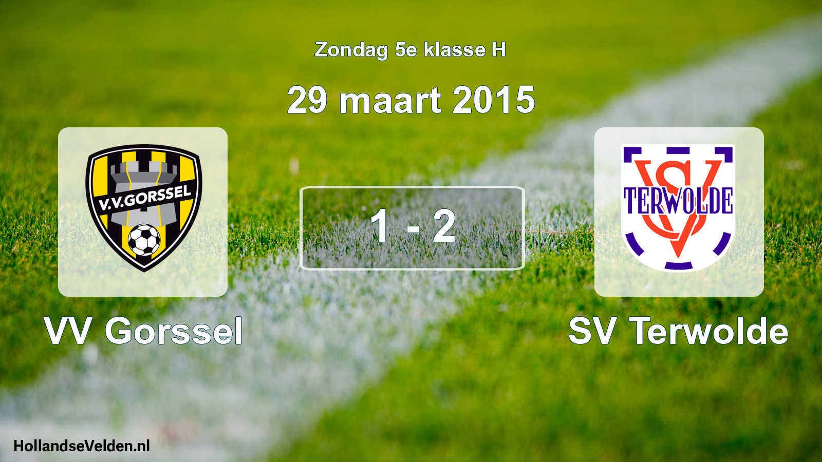 Total number of matches played: VV Gorssel - SV Terwolde 1 - 2 (29 March 2015)