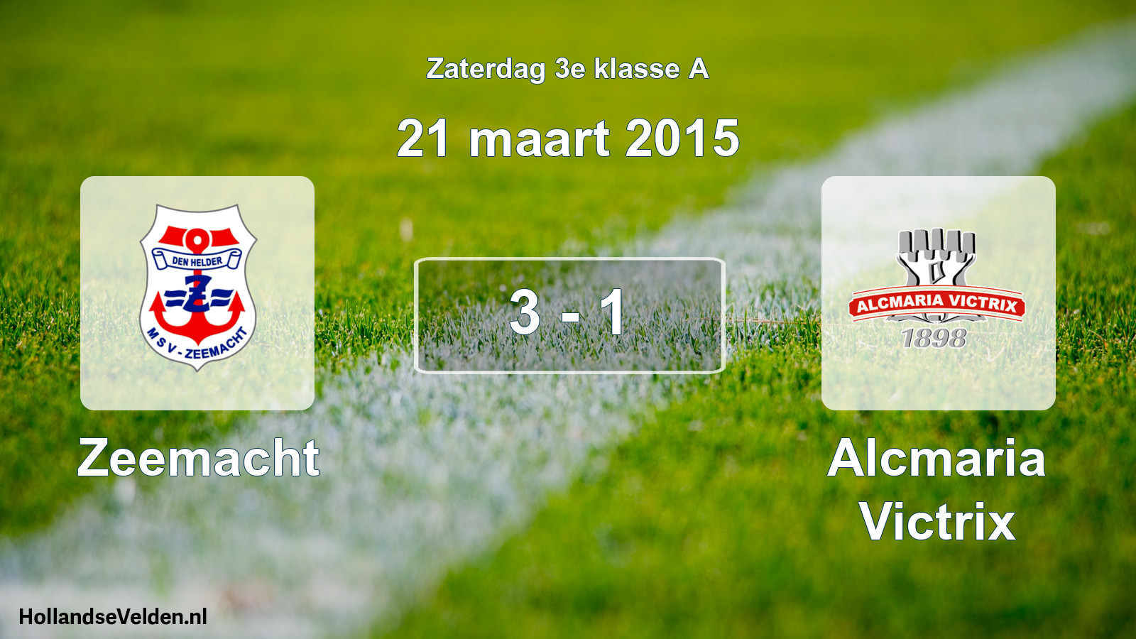 Total number of matches played: Zeemacht - Alcmaria Victrix 3 - 1 (21 March 2015)