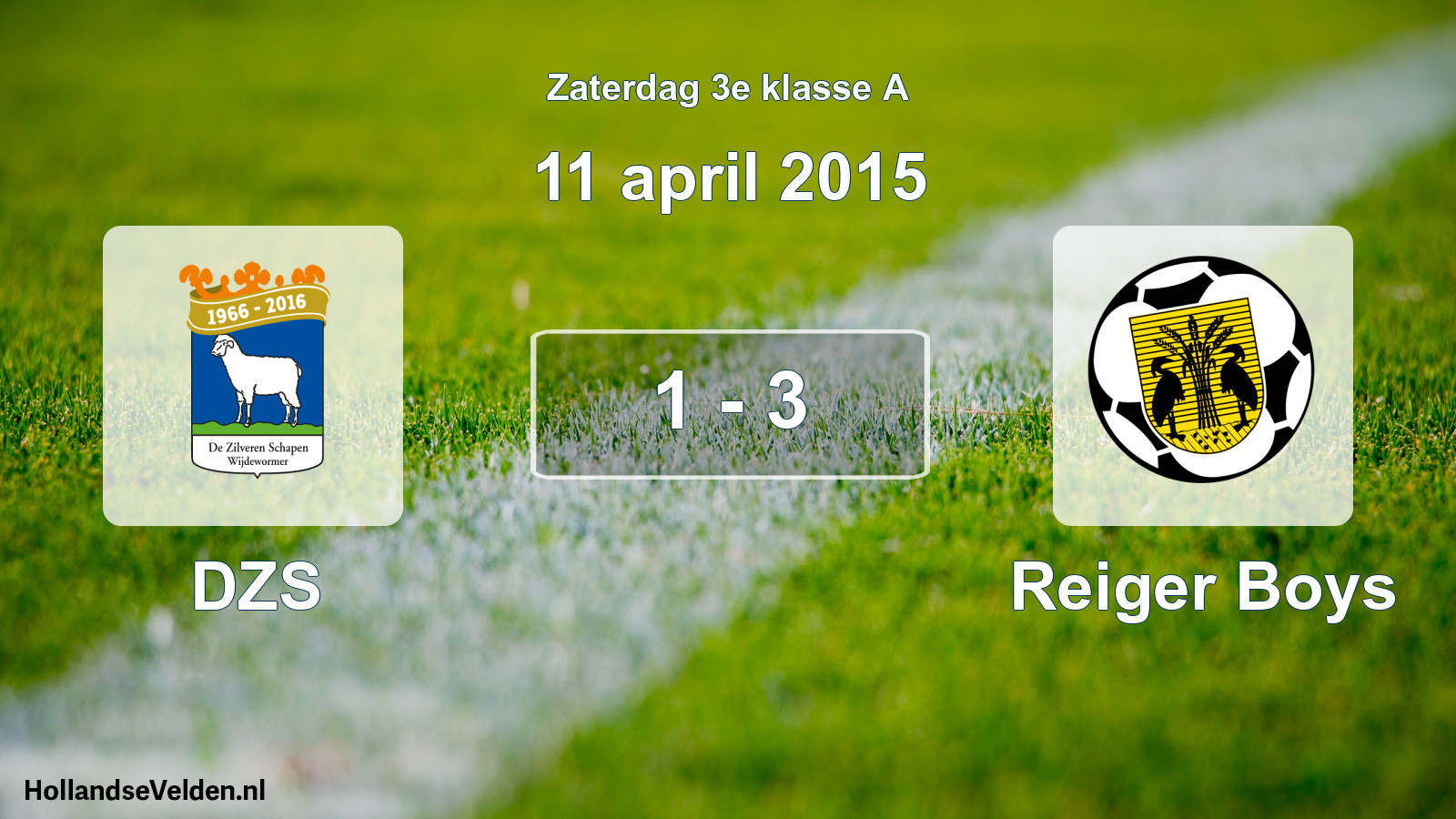 Total number of matches played: DZS - Reiger Boys 1 - 3 (11 April 2015)