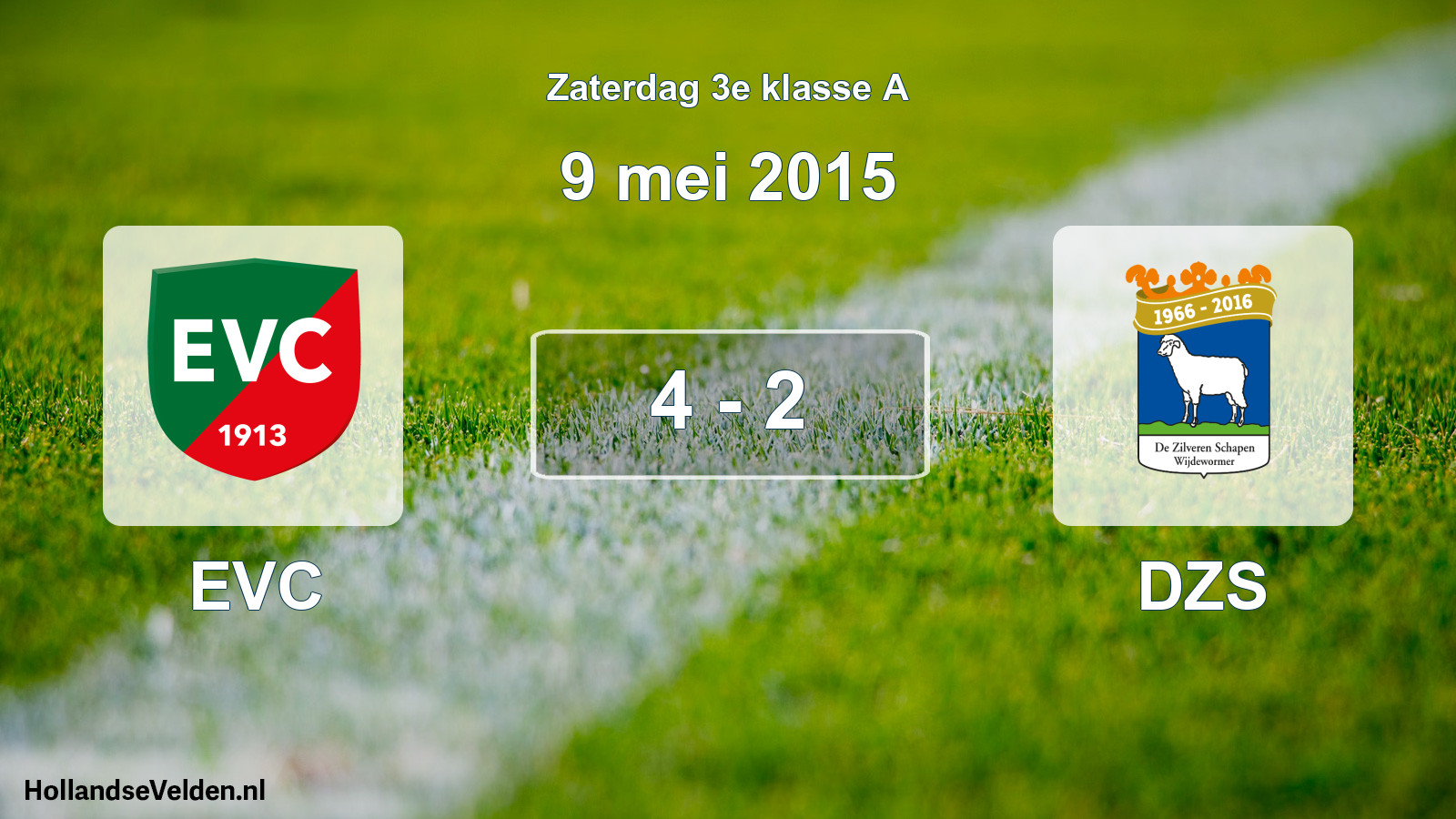 Total number of matches played: EVC - DZS 4 - 2 (9 May 2015)