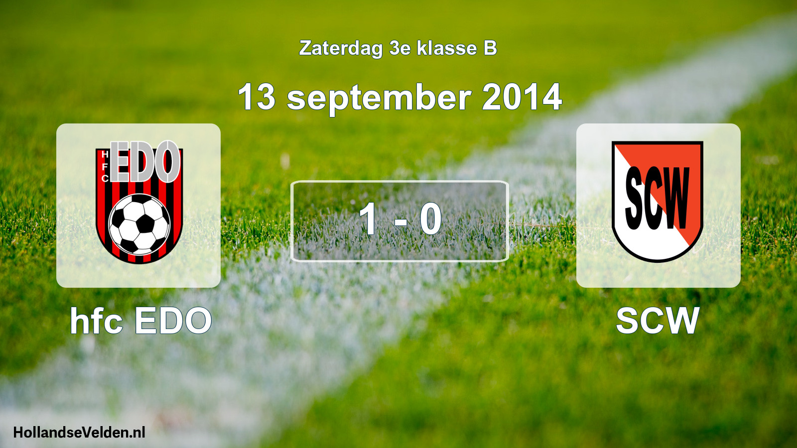 Total number of matches played: hfc EDO - SCW 1 - 0 (13 September 2014)