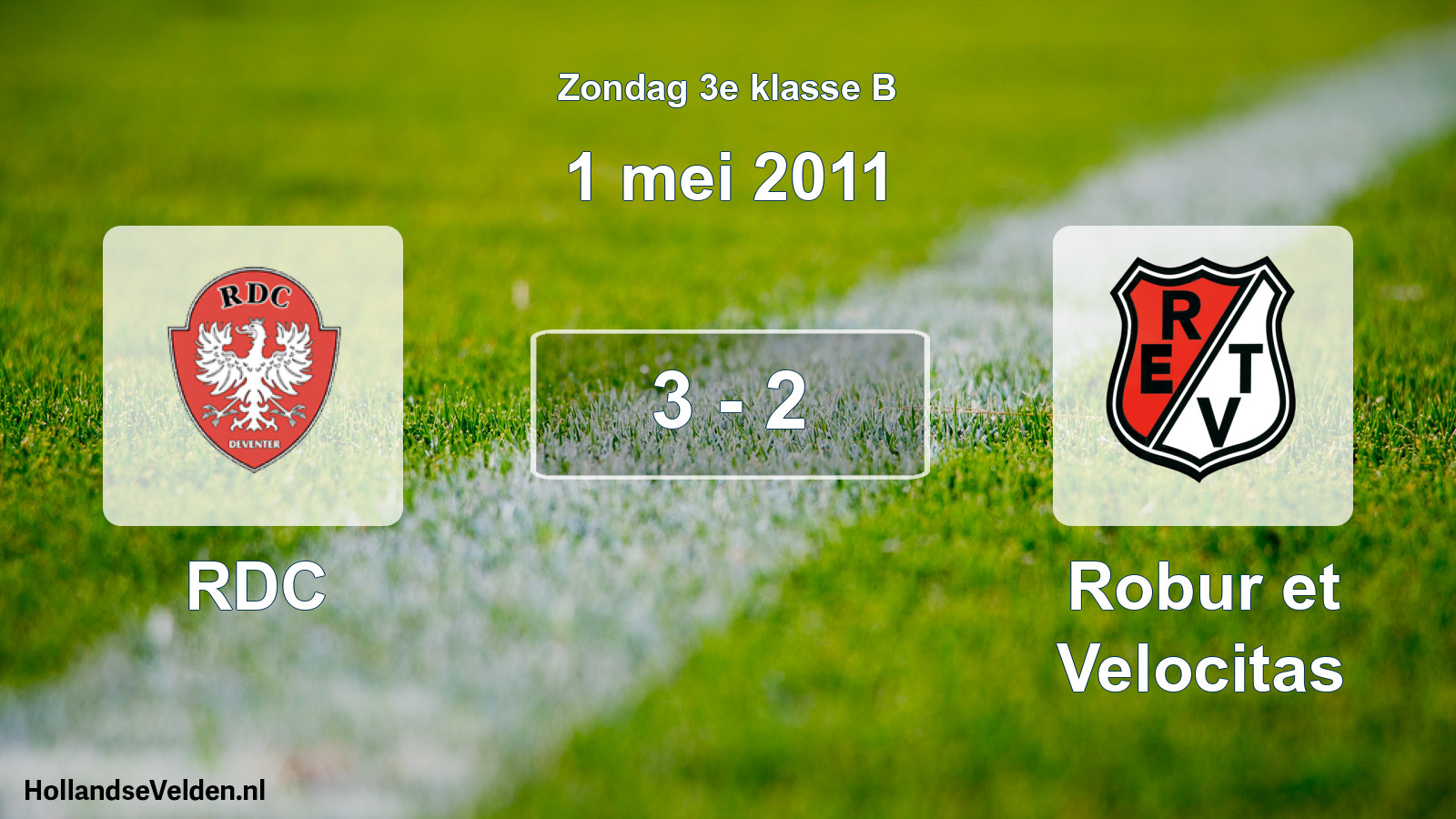 Total number of matches played: RDC - Robur et Velocitas 3 - 2 (1 May 2011)
