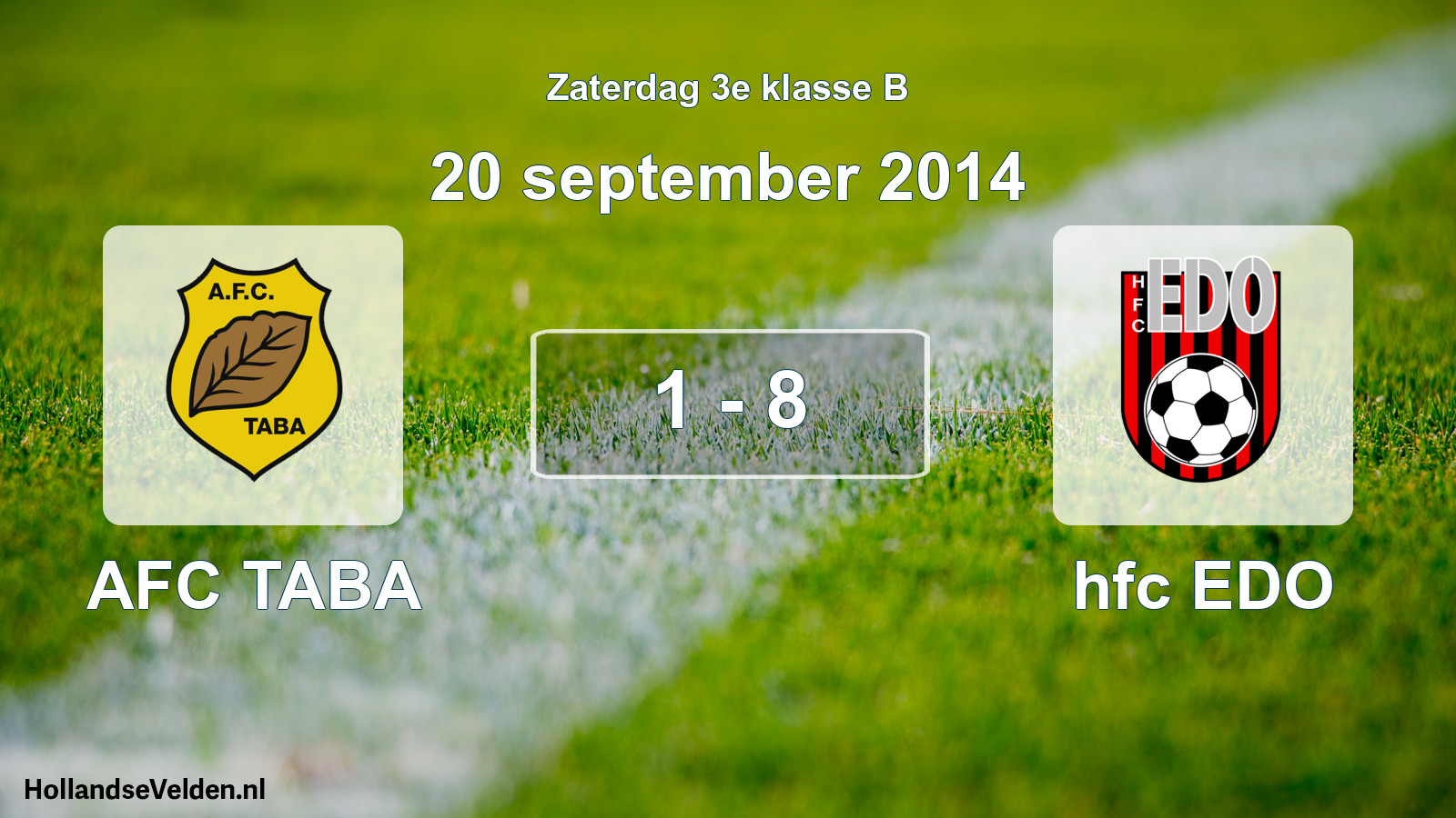 Total number of matches played: AFC TABA - hfc EDO 1 - 8 (20 September 2014)