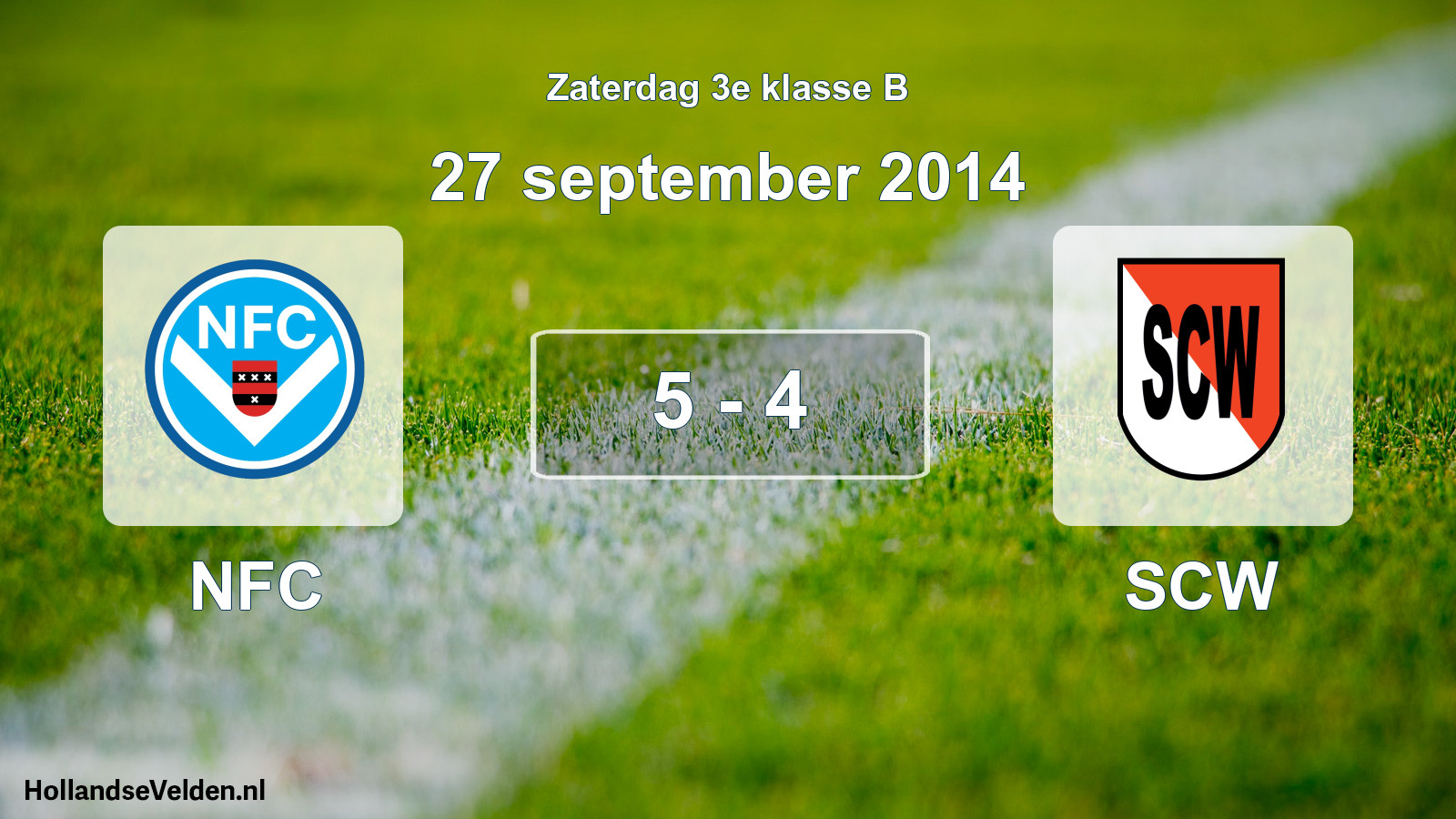 Total number of matches played: NFC - SCW 5 - 4 (27 September 2014)