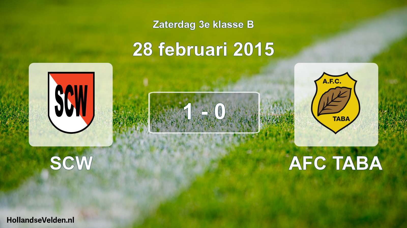 Total number of matches played: SCW - AFC TABA 1 - 0 (28 February 2015)