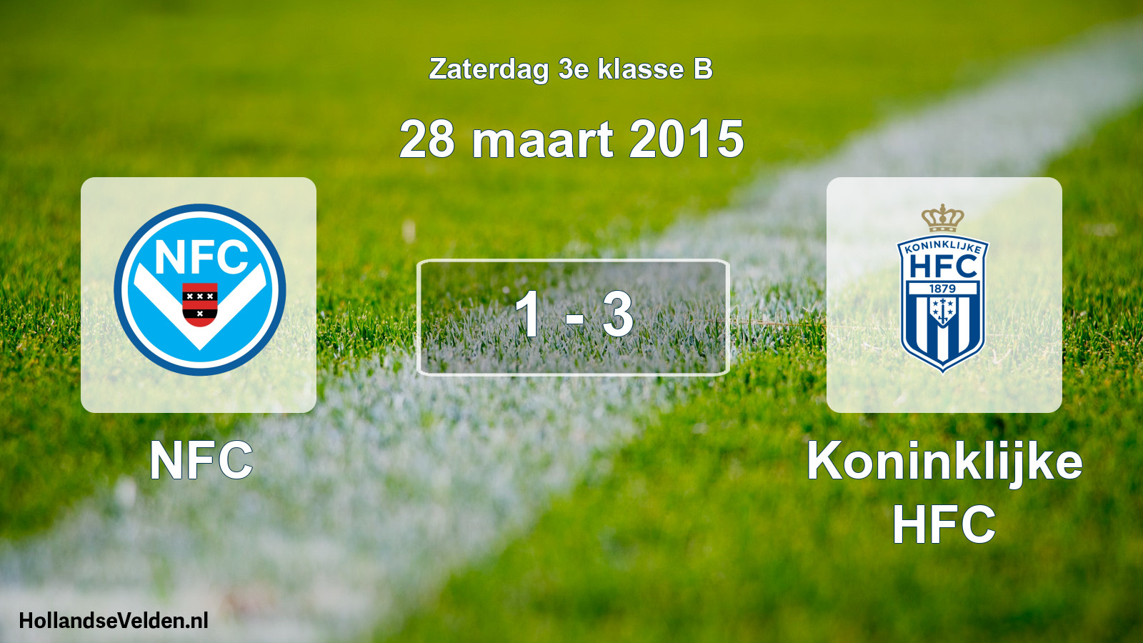 Total number of matches played: NFC - Koninklijke HFC 1 - 3 (28 March 2015)