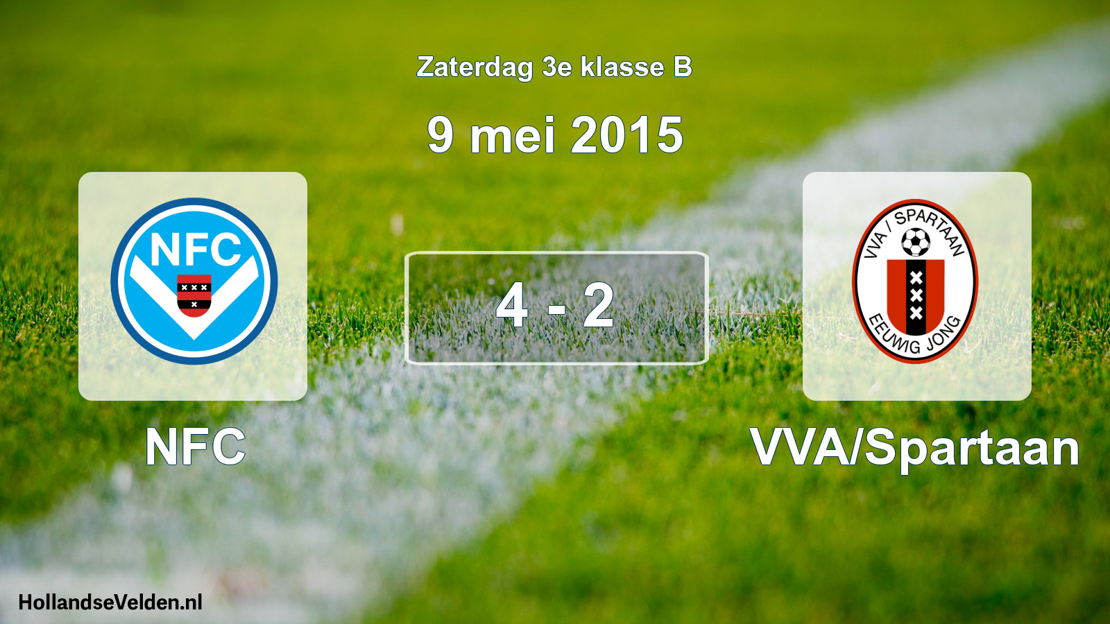 Total number of matches played: NFC - VVA/Spartaan 4 - 2 (9 May 2015)