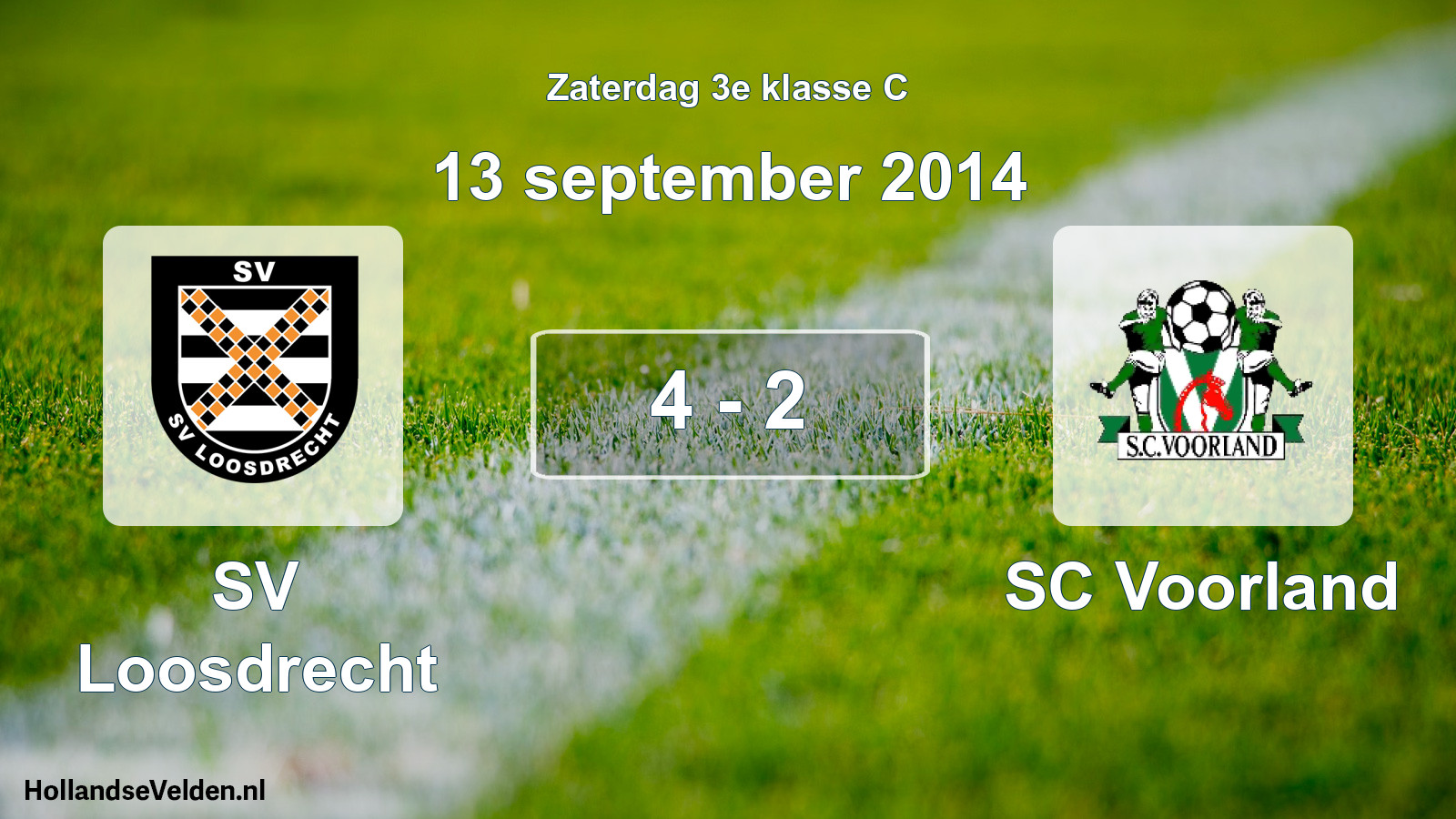 Total number of matches played: SV Loosdrecht - SC Voorland 4 - 2 (13 September 2014)