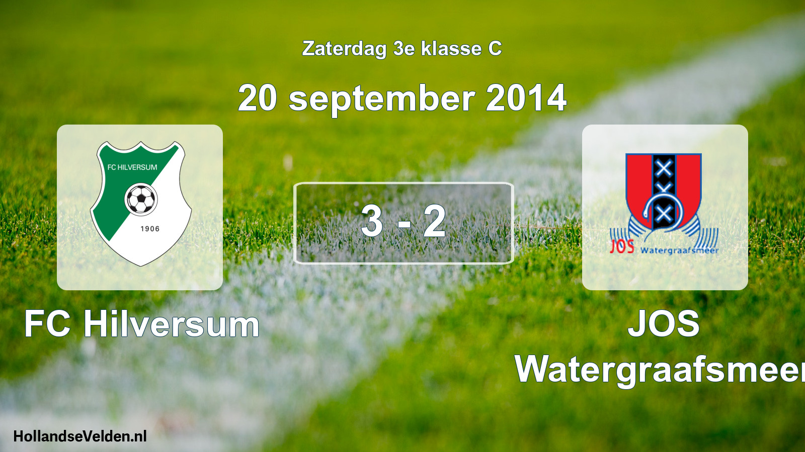 Total number of matches played: FC Hilversum - JOS Watergraafsmeer 3 - 2 (20 September 2014)