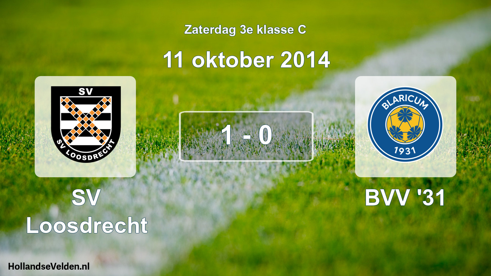 Total number of matches played: SV Loosdrecht - BVV '31 1 - 0 (11 October 2014)