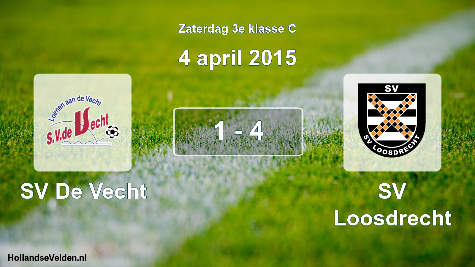 Total number of matches played: SV De Vecht - SV Loosdrecht 1 - 4 (4 April 2015)