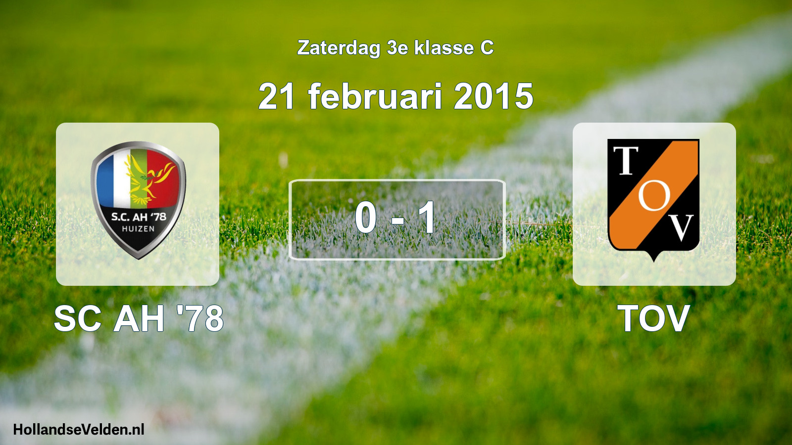 Total number of matches played: SC AH '78 - TOV 0 - 1 (21 February 2015)