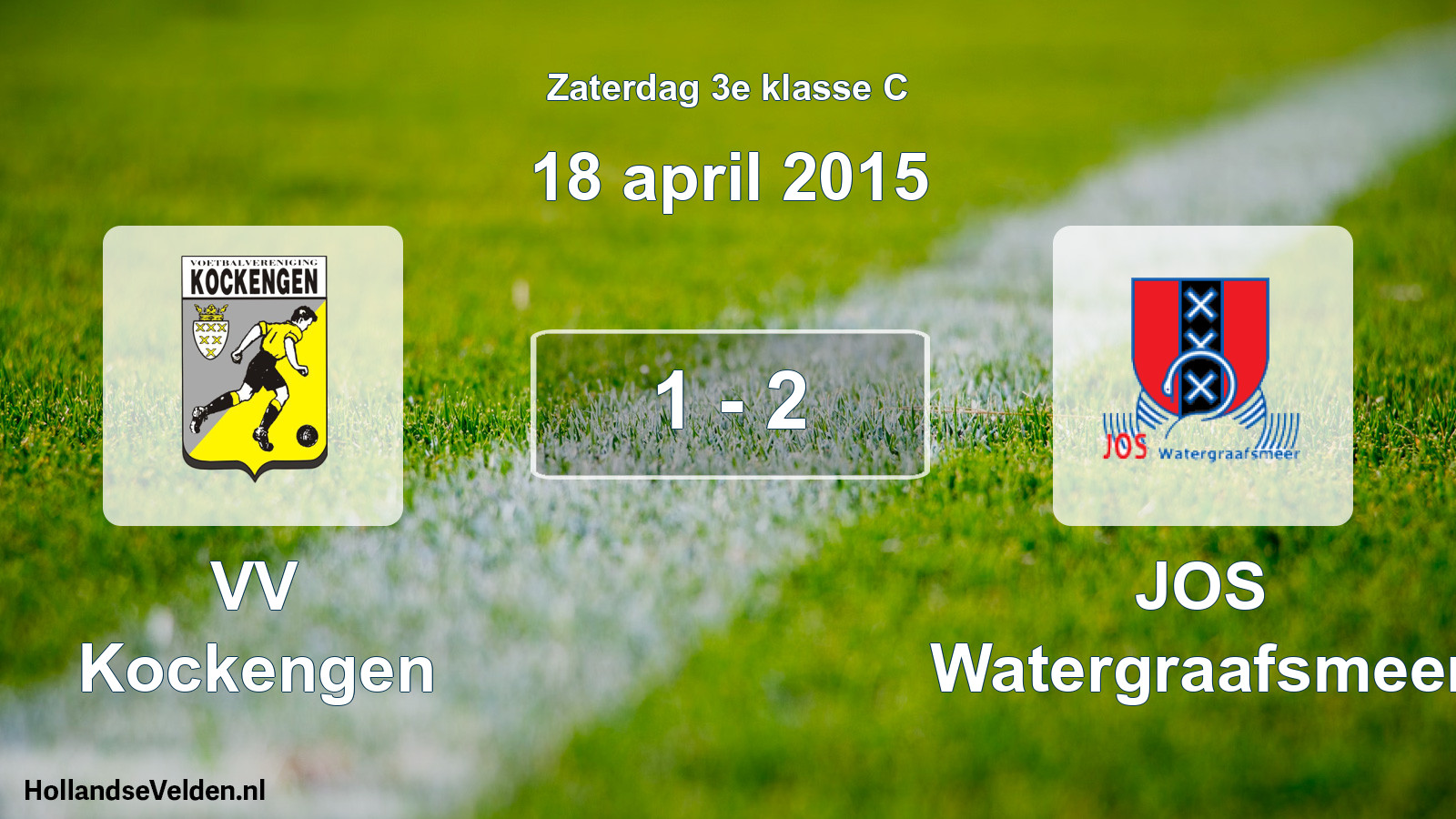 Total number of matches played: VV Kockengen - JOS Watergraafsmeer 1 - 2 (18 April 2015)