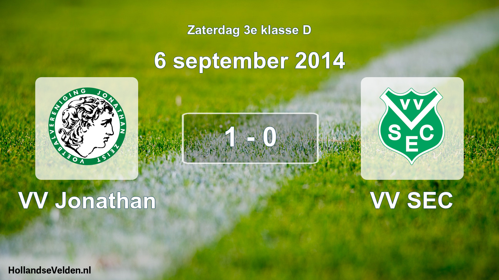 Total number of matches played: VV Jonathan - VV SEC 1 - 0 (6 September 2014)