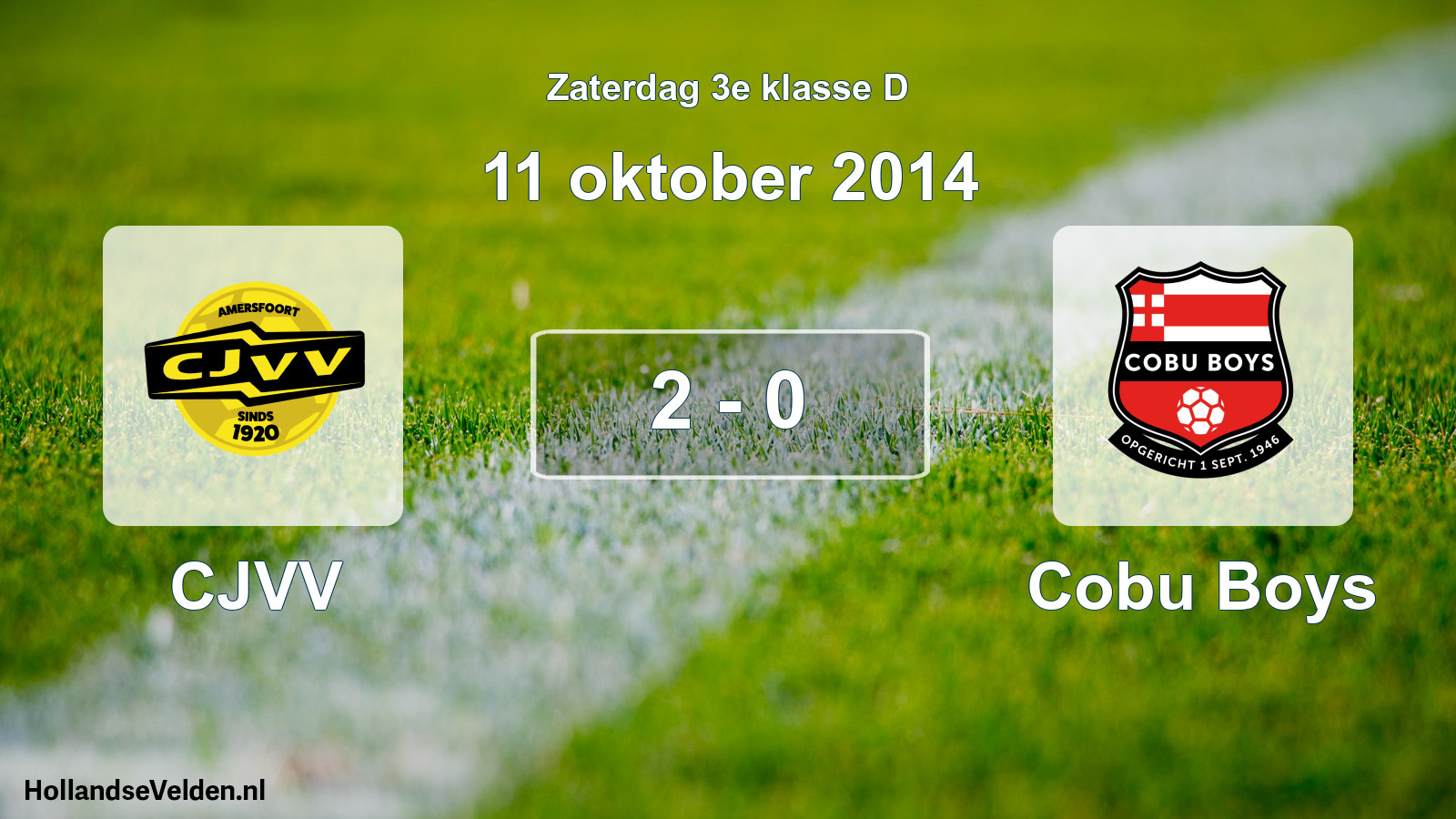 Total number of matches played: CJVV - Cobu Boys 2 - 0 (11 October 2014)