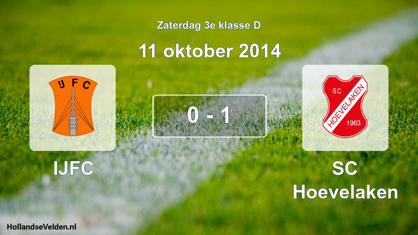 Total number of matches played: IJFC - SC Hoevelaken 0 - 1 (11 October 2014)