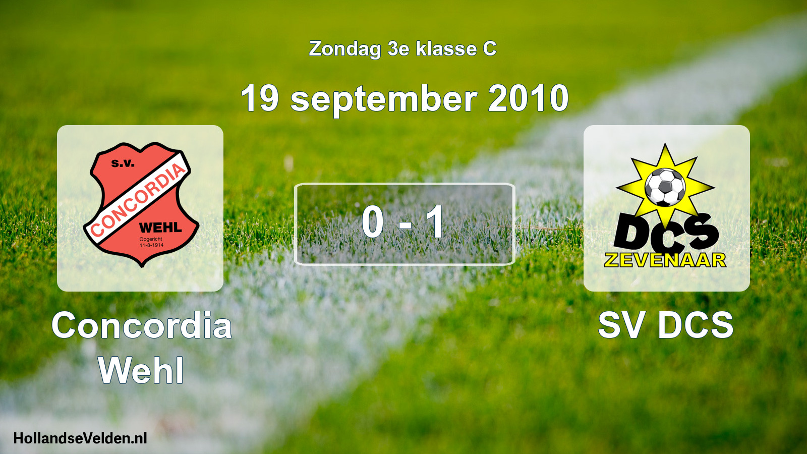 Total number of matches played: Concordia Wehl - SV DCS 0 - 1 (19 September 2010)