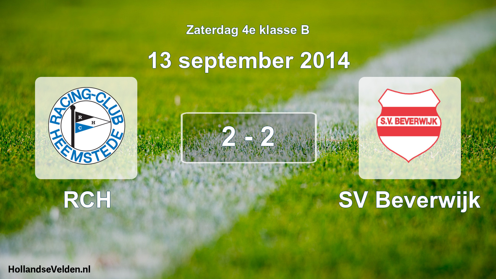 Total number of matches played: RCH - SV Beverwijk 2 - 2 (13 September 2014)