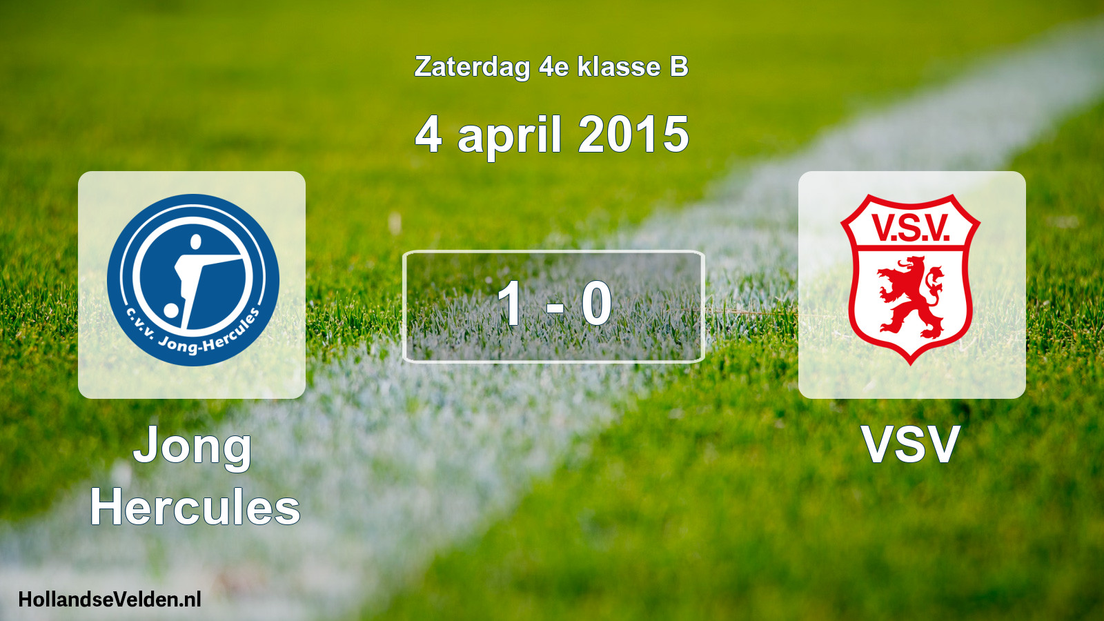 Total number of matches played: Jong Hercules - VSV 1 - 0 (4 April 2015)