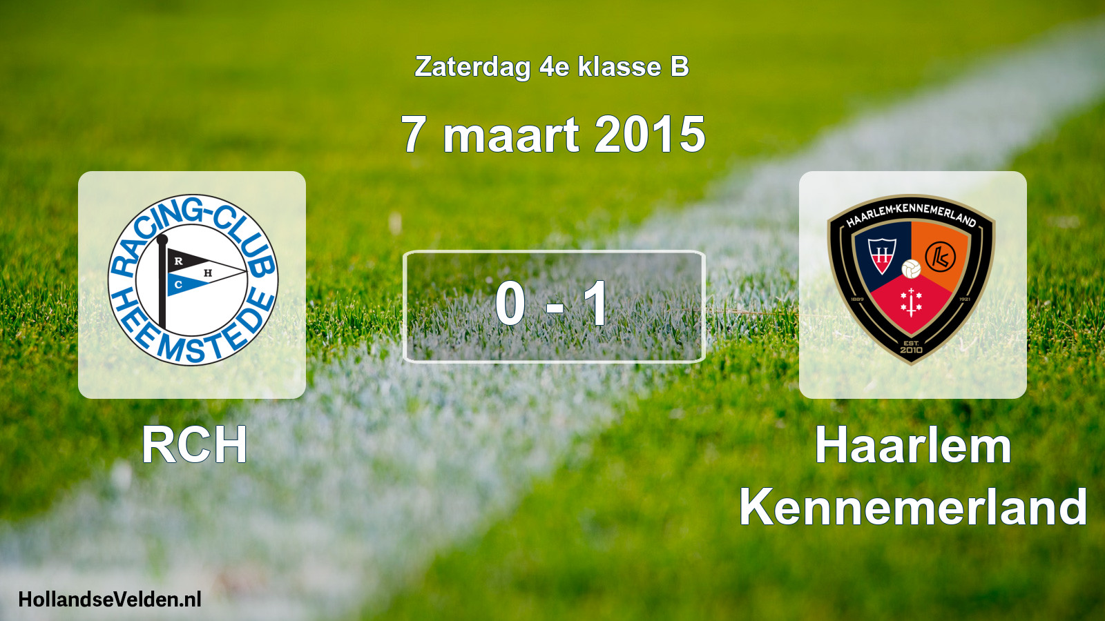 Total number of matches played: RCH - Haarlem Kennemerland 0 - 1 (7 March 2015)