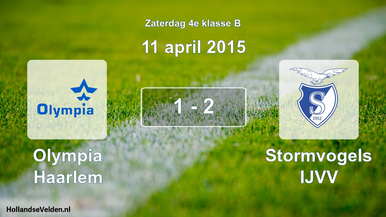 Total number of matches played: Olympia Haarlem - Stormvogels IJVV 1 - 2 (11 April 2015)