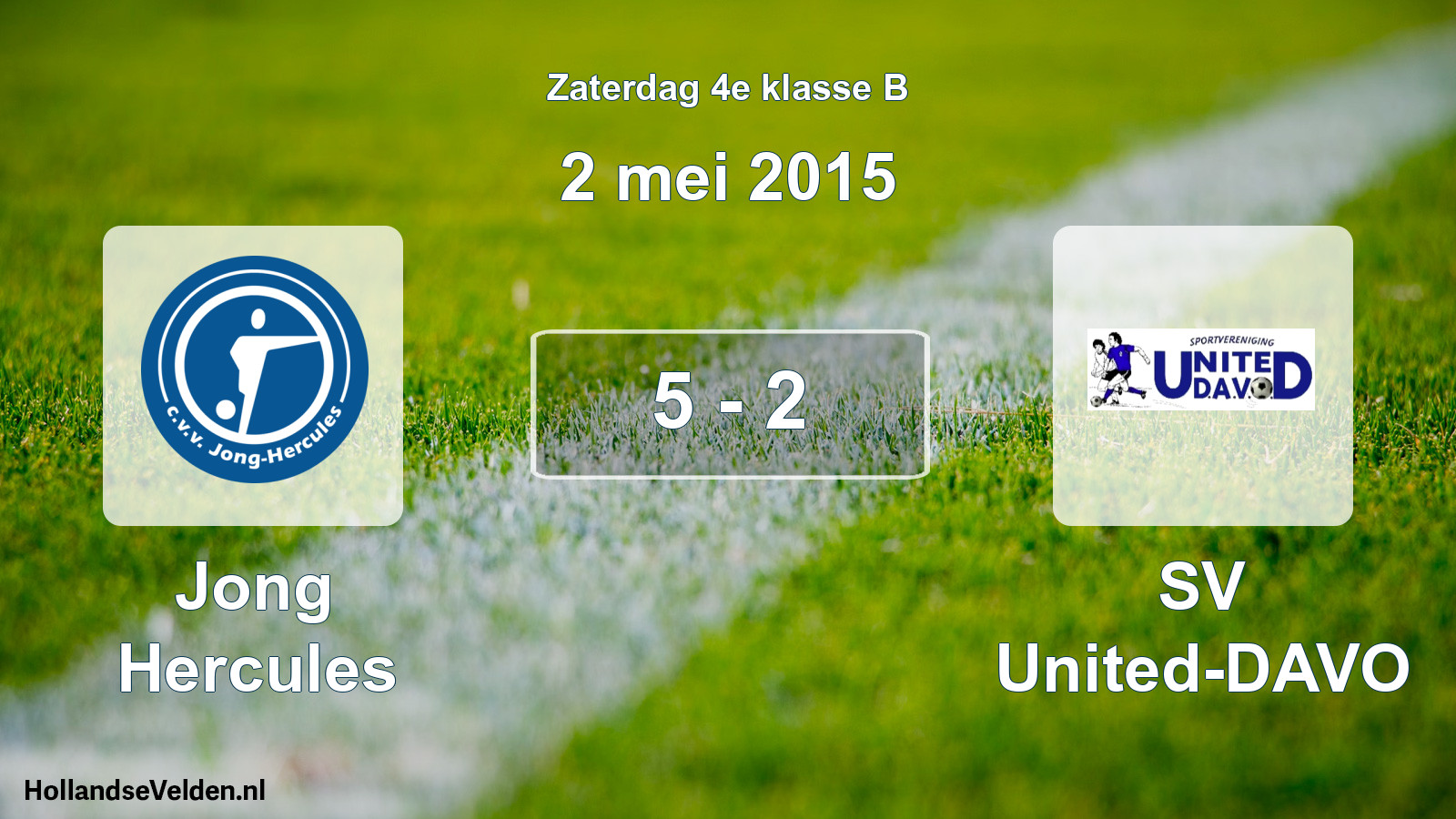 Total number of matches played: Jong Hercules - SV United-DAVO 5 - 2 (2 May 2015)