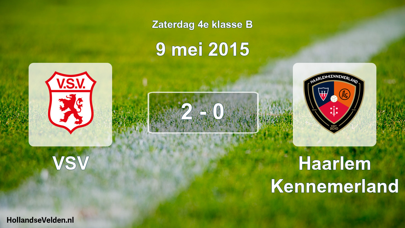 Total number of matches played: VSV - Haarlem Kennemerland 2 - 0 (9 May 2015)