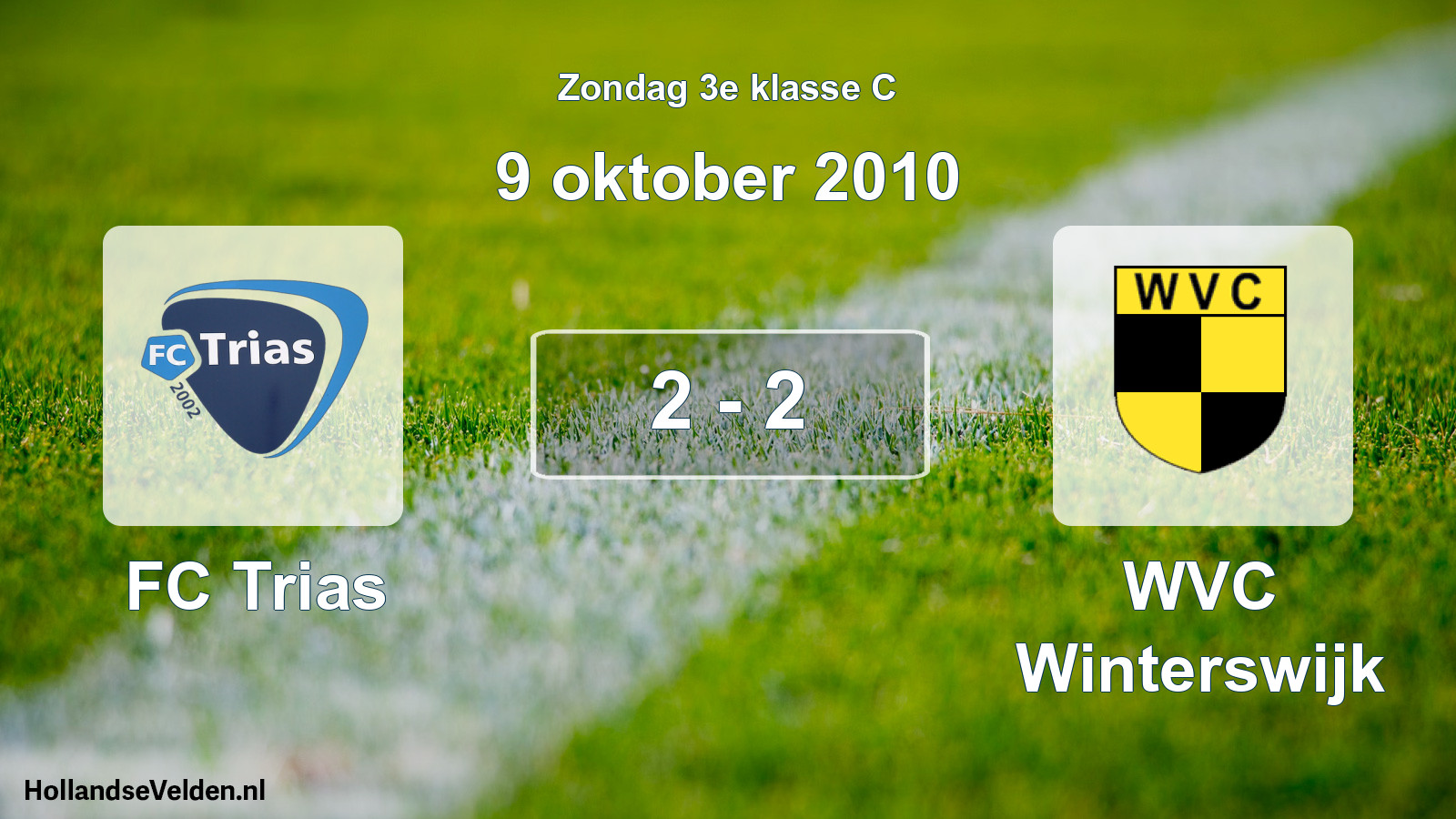 Total number of matches played: FC Trias - WVC Winterswijk 2 - 2 (9 October 2010)