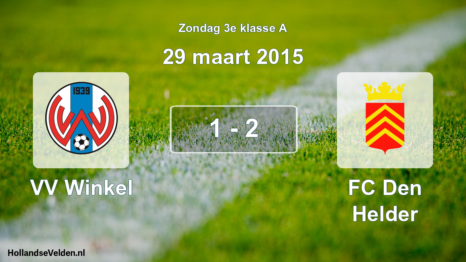 Total number of matches played: VV Winkel - FC Den Helder 1 - 2 (29 March 2015)