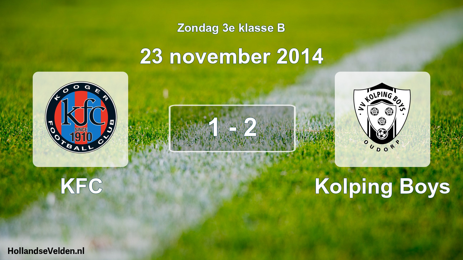 Total number of matches played: KFC - Kolping Boys 1 - 2 (23 November 2014)