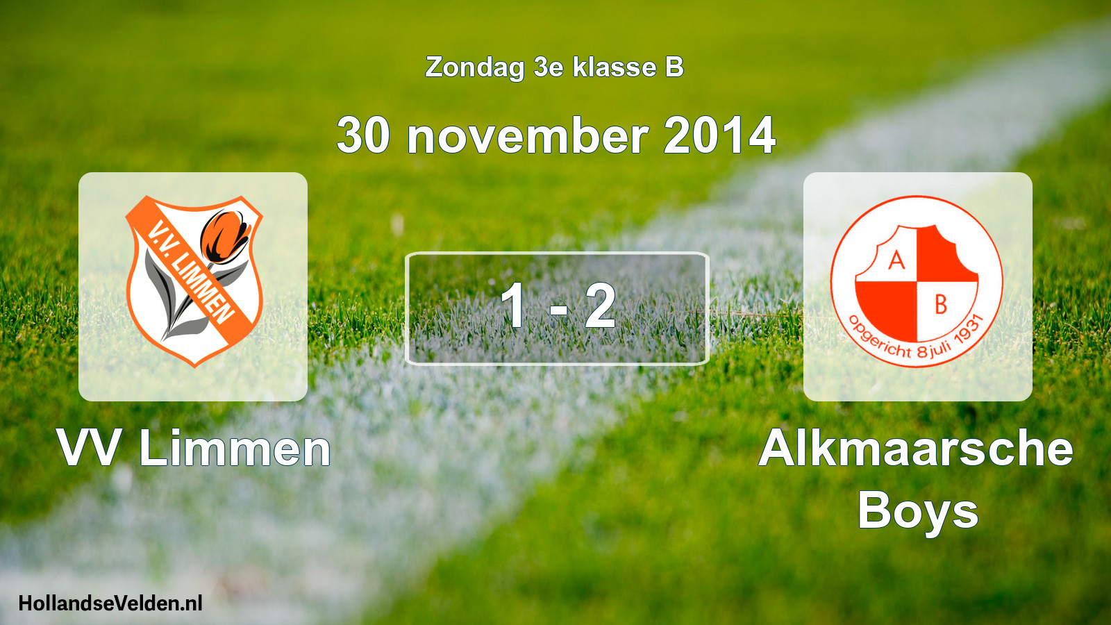 Total number of matches played: VV Limmen - Alkmaarsche Boys 1 - 2 (30 November 2014)