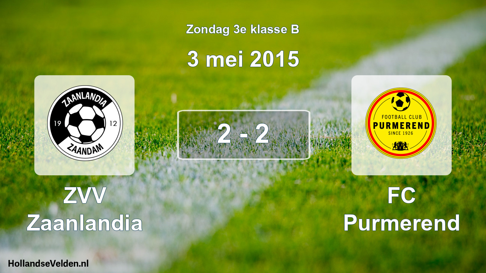 Total number of matches played: ZVV Zaanlandia - FC Purmerend 2 - 2 (3 May 2015)