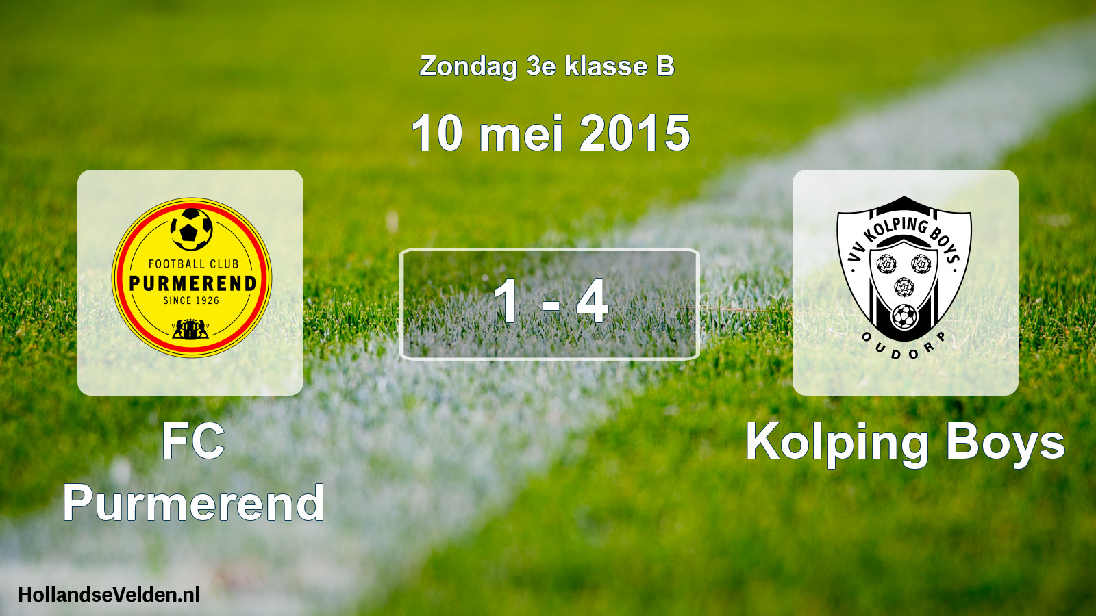 Total number of matches played: FC Purmerend - Kolping Boys 1 - 4 (10 May 2015)