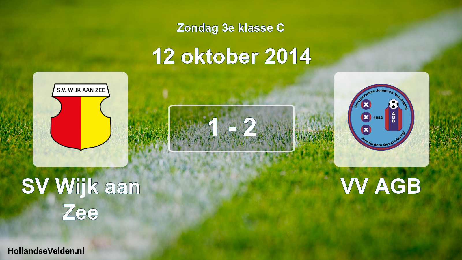 Total number of matches played: SV Wijk aan Zee - VV AGB 1 - 2 (12 October 2014)